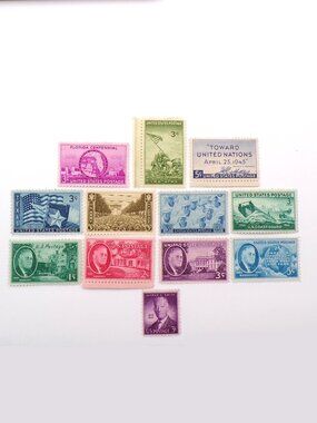 1945 United States Commemorative Stamp Year Set
